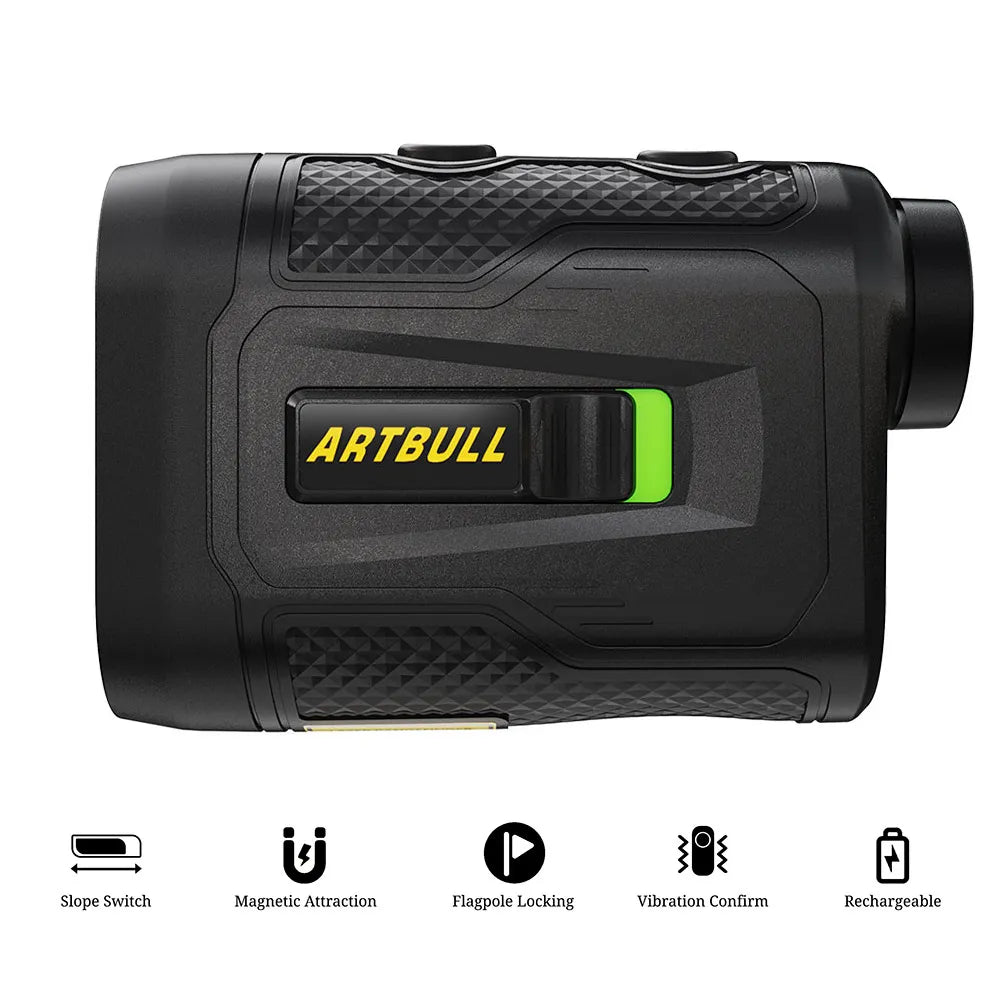 6X Rechargeable Golf Laser Rangefinder 1000m With Slope Flag Lock Magnet And Vibration