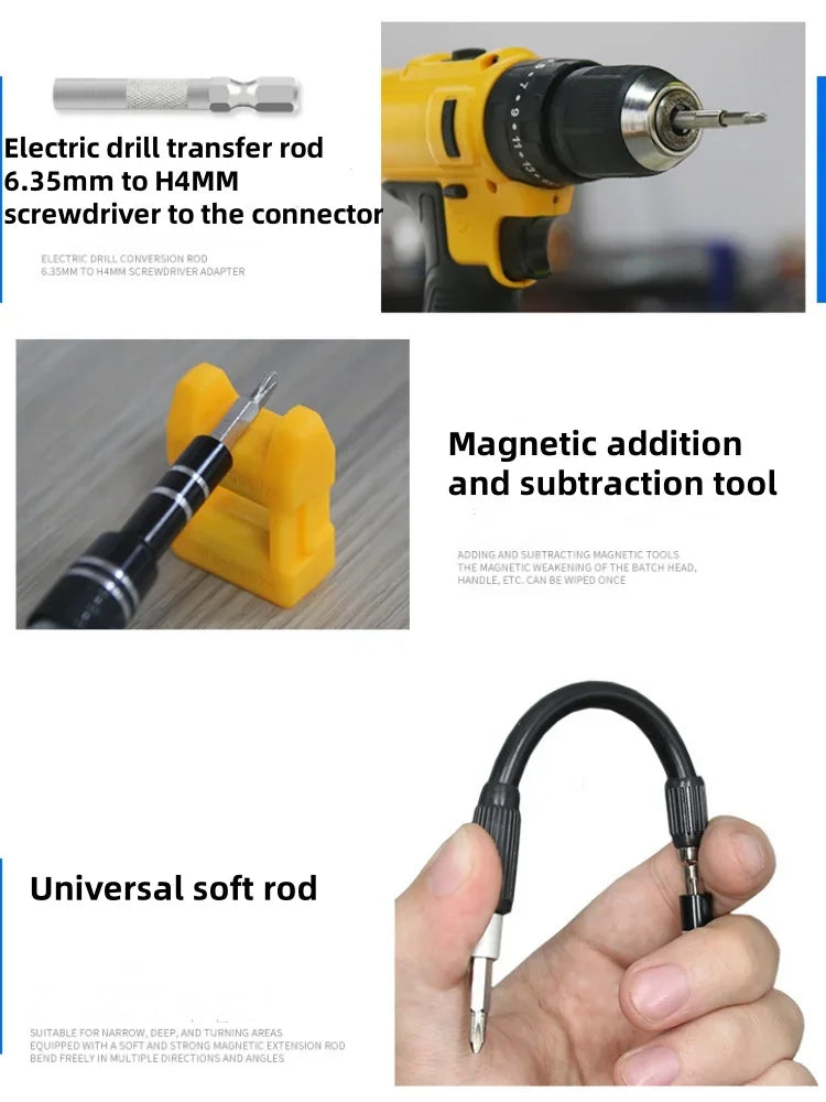 115 in 1  Precision Screwdriver Set Mini Repair Tool Kit for Computer Laptop Cell Phone PC MacBook Household Repair Tool