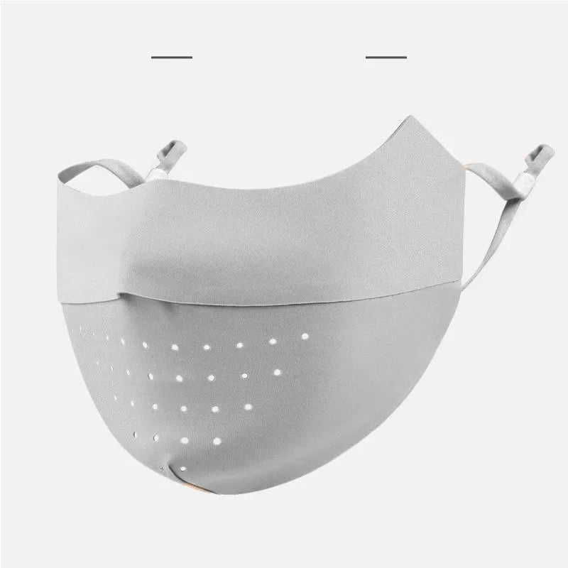 Breathable Sun Protection Face Mask For Men Women High Aesthetic Value Ice Silk Full Face Summer Sunshade Uv Protection