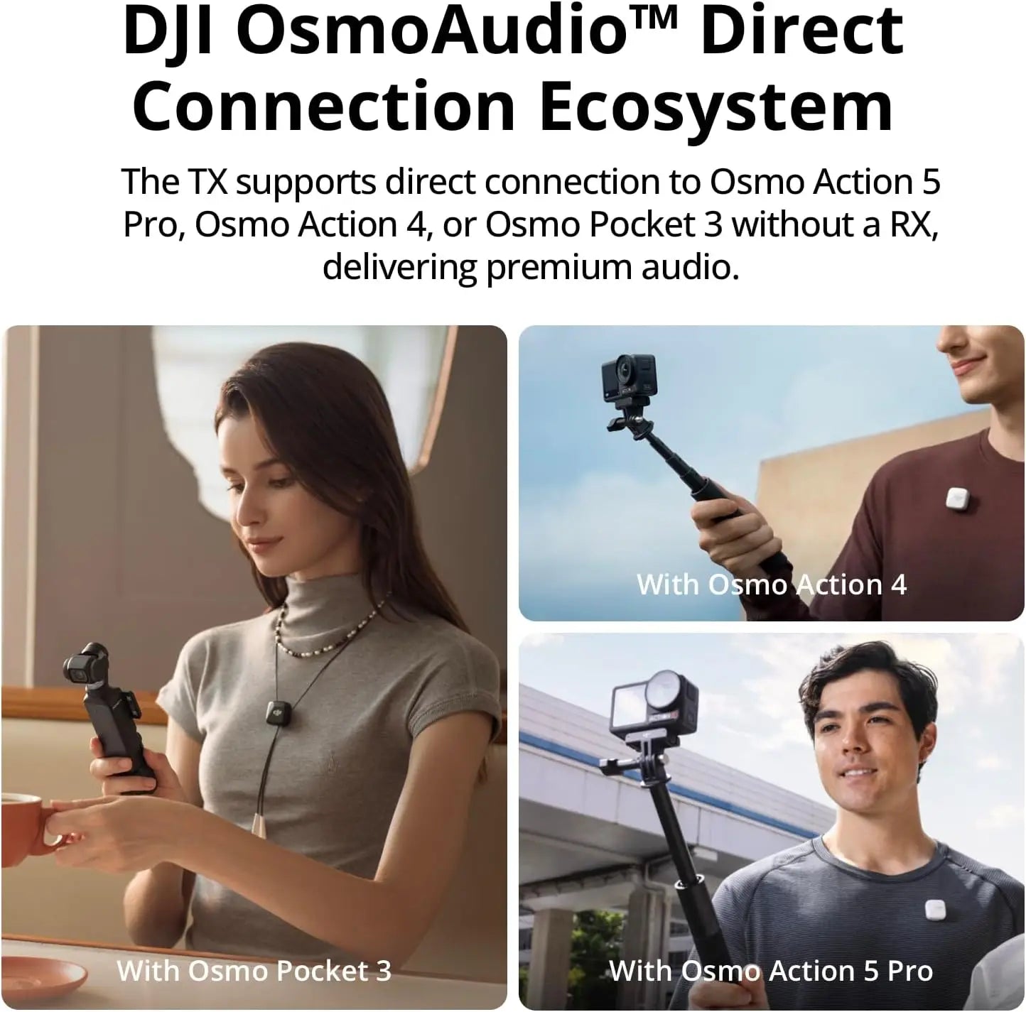 Wireless Microphone System with 48 Hour Battery Life Charging Case and Two Level Active Noise Cancelling