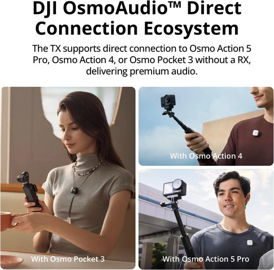Wireless Microphone System with 48 Hour Battery Life Charging Case and Two Level Active Noise Cancelling