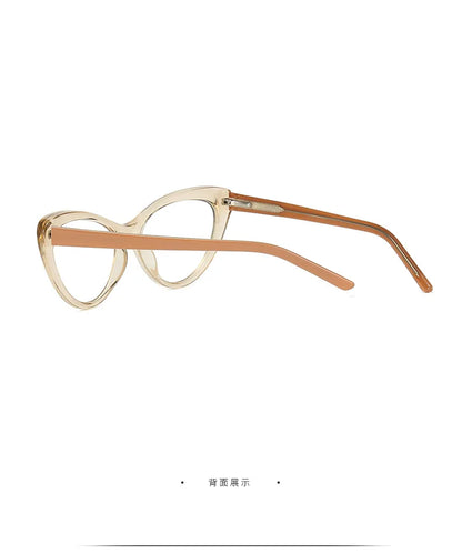 HONGMEI Women's  Cat's Eye Fashion Eyeglasses Frames Anti-Blue Light Reading Glasses Customizable Myopia Hyperopia Myopia