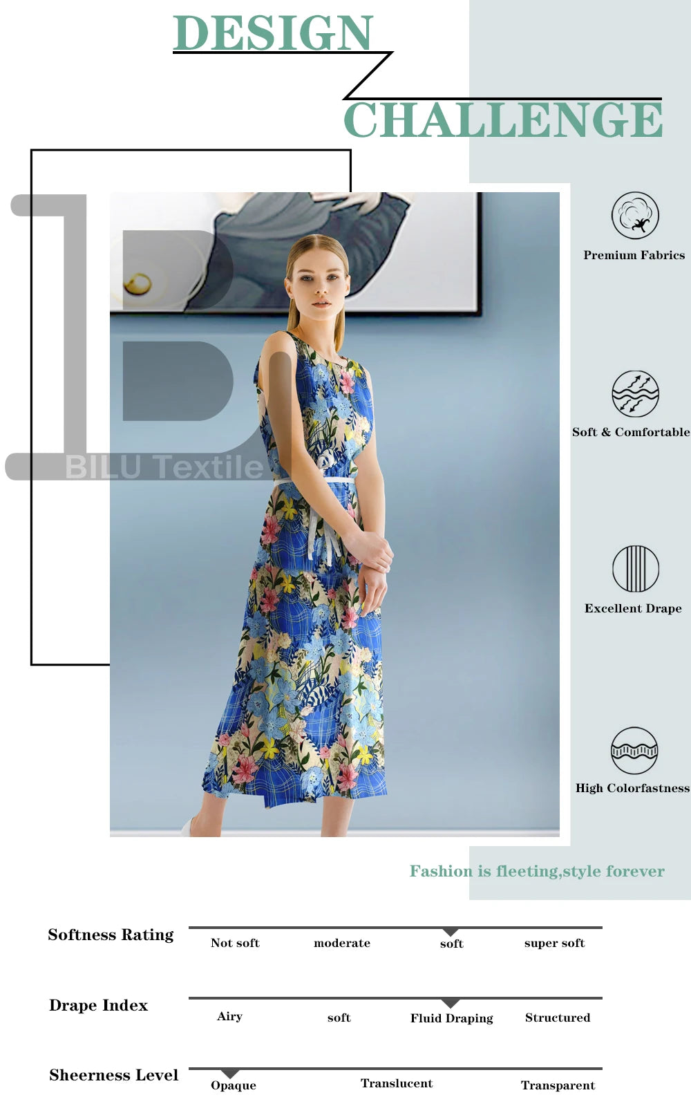 60s Printed 100% Cotton Fabric - Premium DIY Sewing & Quilting Material (per Meter)