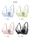 Women’s Lace Transparent Rabbit Ears Push-Up Bra – Soft, Thin, Wire-Free Bralette