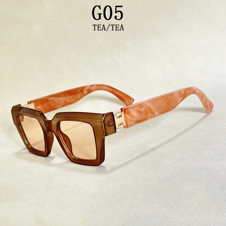Square Frame Sunglasses With UV400 Protection