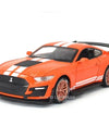 Scale 1:32 Mustang Shelby GT500 F-150 Toy Car Model Alloy Diecast Sound Light Pull Back Vehicle Models Birthday Gifts