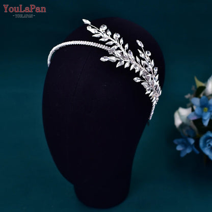 Elegant Bridal Headband Alloy Leaf Wedding Head Hoop Bride Hair Accessories Ornament