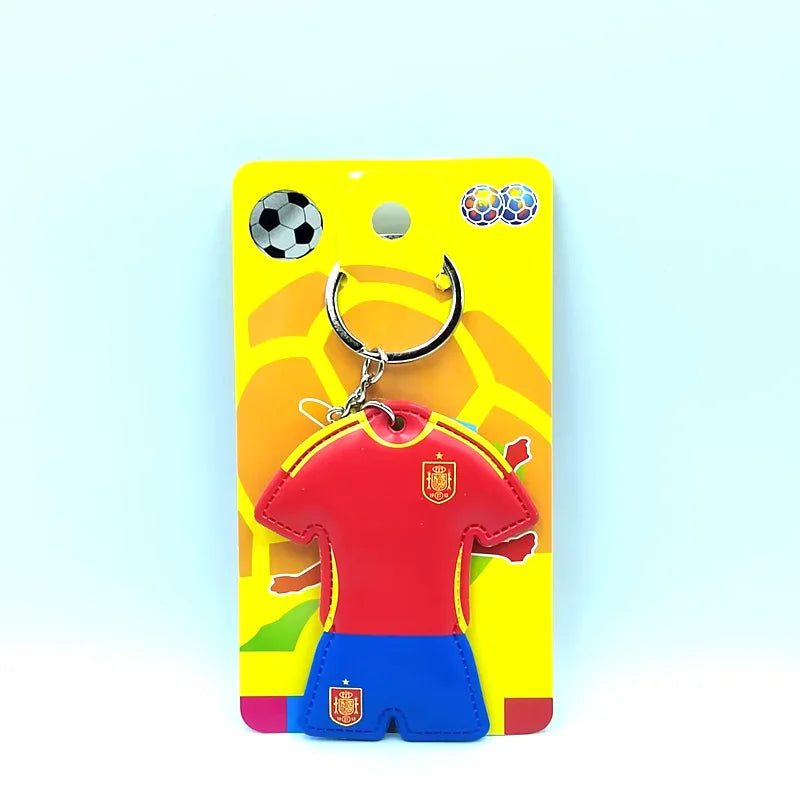 Football Jersey Keychain Soccer Team Shirt Bag Charm Sports Souvenir
