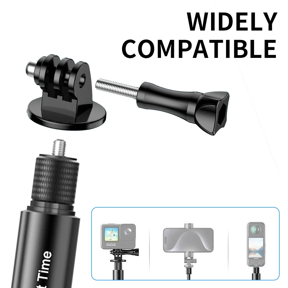 Invisible Selfie Stick and Bullet Time Handle Bundle for Insta360 X5 X4 X3 GO 3S Ace Pro