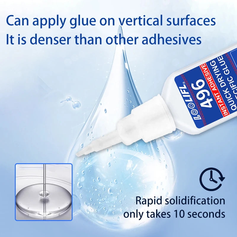 1-5pcs 20ml 496 Forte Trasparente Colla Morbida Scarpe Manicure Riparazione Accessori  Metallo Plastica Adesivo Multifunzionale