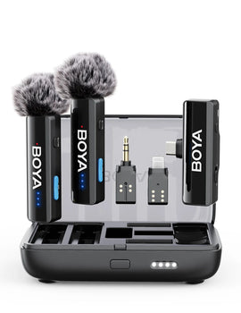 LINK 2 Wireless Lavalier Microphone for iPhone Android DSLR Cameras Smartphone Gaming Youtube Video Recording Streaming