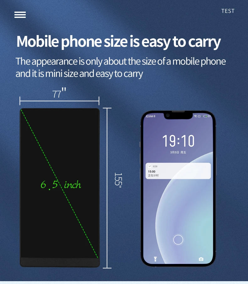 6.5-inch Screen Superfine Handwriting LCD Writing Board Meeting megnetic Single/Double Sided Pad Liquid Drawings Tablet