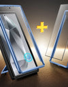 for Samsung Galaxy S24 S23 Ultra Case Bulit-in Screen Protector & Slide Camera Cover Phone Case with Kickstand Belt-Clip