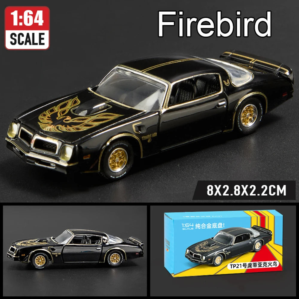 1:64 Scale JDM Corvette GT500 Firebird Daytona Stardust Alloy Diecast Models Toys Series Miniature Cars for 's Toy Gifts