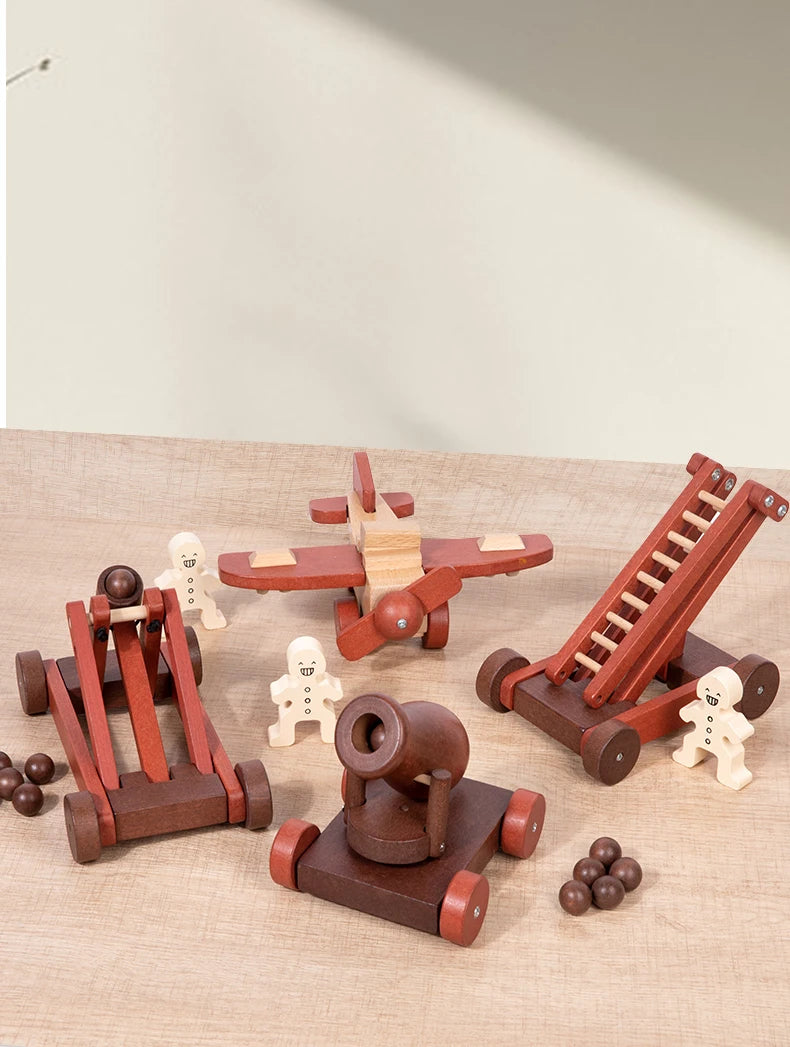 Wooden DIY Vehicle Assembly Toy Set