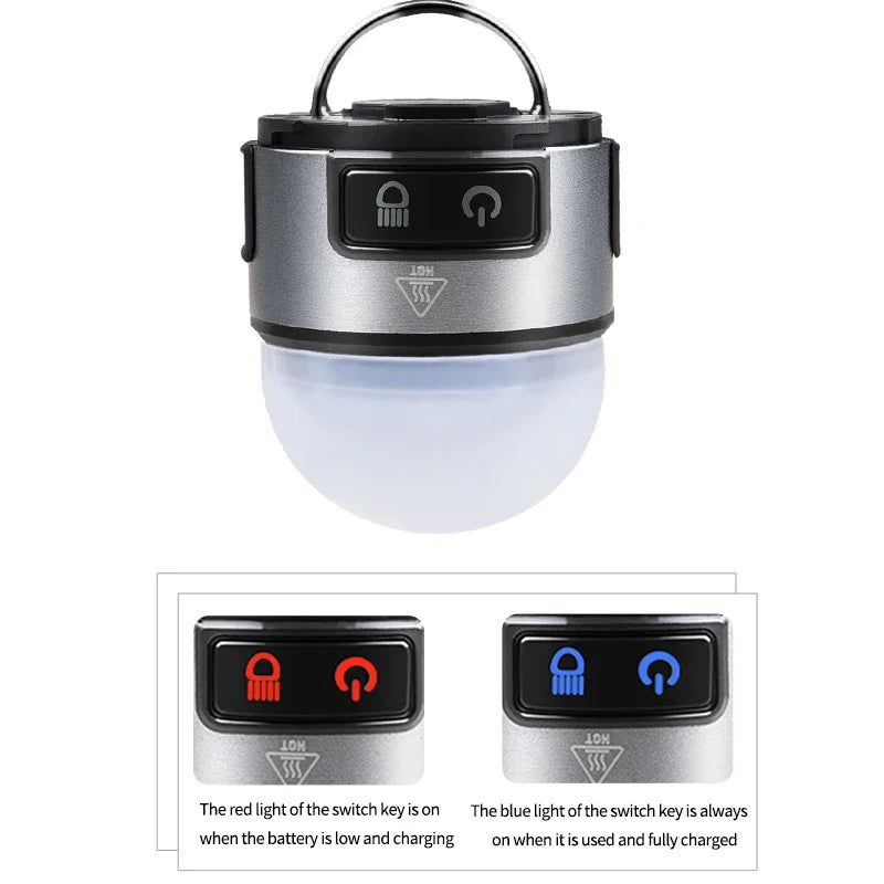XPG + COB Multifunction Headlamp Rechargeable Magnetic Clip Light Camping Work Torch with Red Light