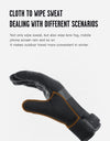 3M Winter Cycling Skiing Waterproof Gloves Black Warm Touchscreen Motorcycle Gloves Men Outdoor Scooter Riding Bike Gloves