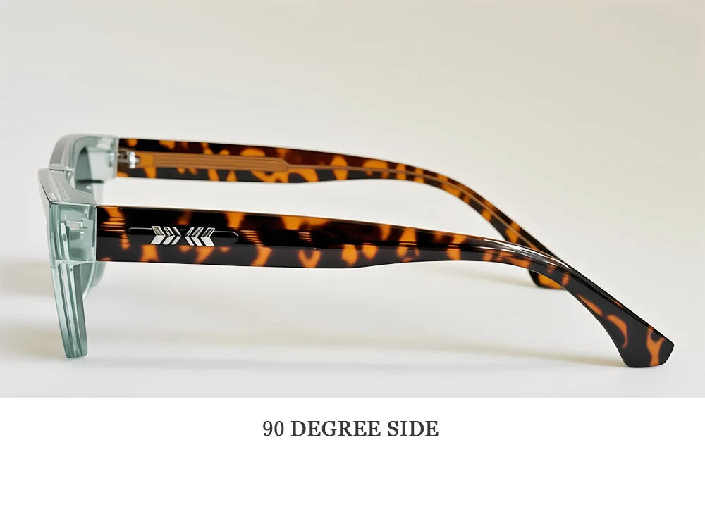 Vintage Square Sunglasses With Polarised Lenses