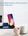 5 In 1 Wireless Charger Stand Pad For iPhone 15 14 13 Apple Watch Airpods Desk Phone Chargers Fast Charging Dock Station
