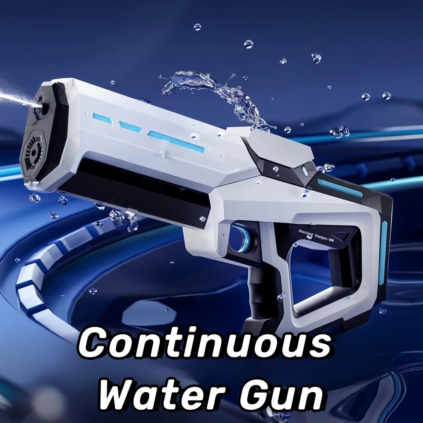 Electric Water Gun with Automatic Water Absorption – Rechargeable Outdoor Beach Battle Water Blaster
