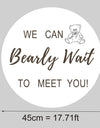 18/36inch Bear Cutout for  Shower Decorations We can Bearly Wait Bear Mosaic Board for Birthday Welcome  Backdrop Decor