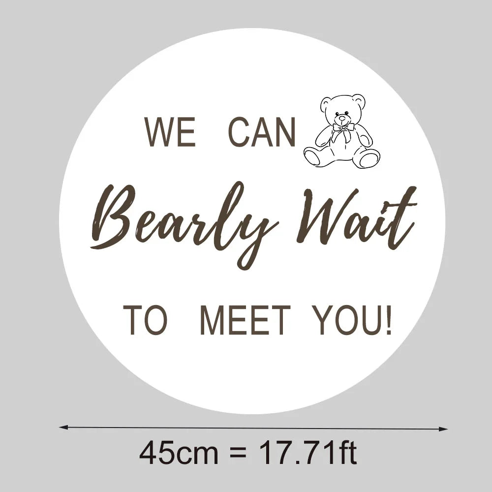 18/36inch Bear Cutout for  Shower Decorations We can Bearly Wait Bear Mosaic Board for Birthday Welcome  Backdrop Decor