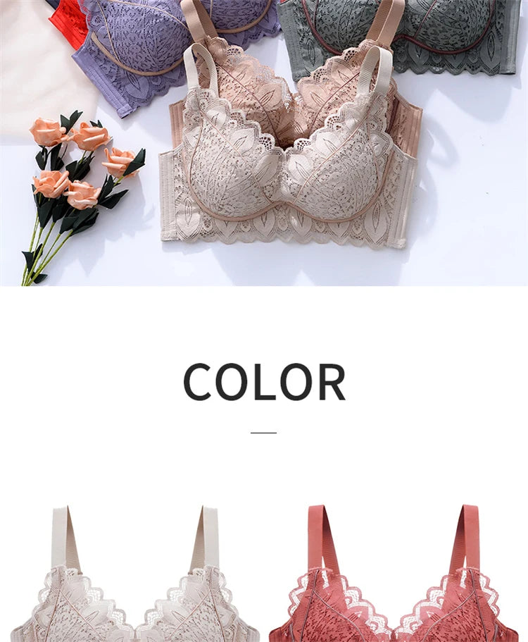 Women’s Push-Up Wire-Free Bra – Comfortable Adjustable Straps Bralette