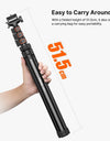 1.6m Extendable Tripod Selfstick Light Stand for Camera Smartphone Fill Light for Video Live-streaming