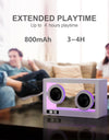 Transparent RGB Led Light Speakers Music Handsfree Portable Party Bass HIFI Wireless Bluetooth Speaker