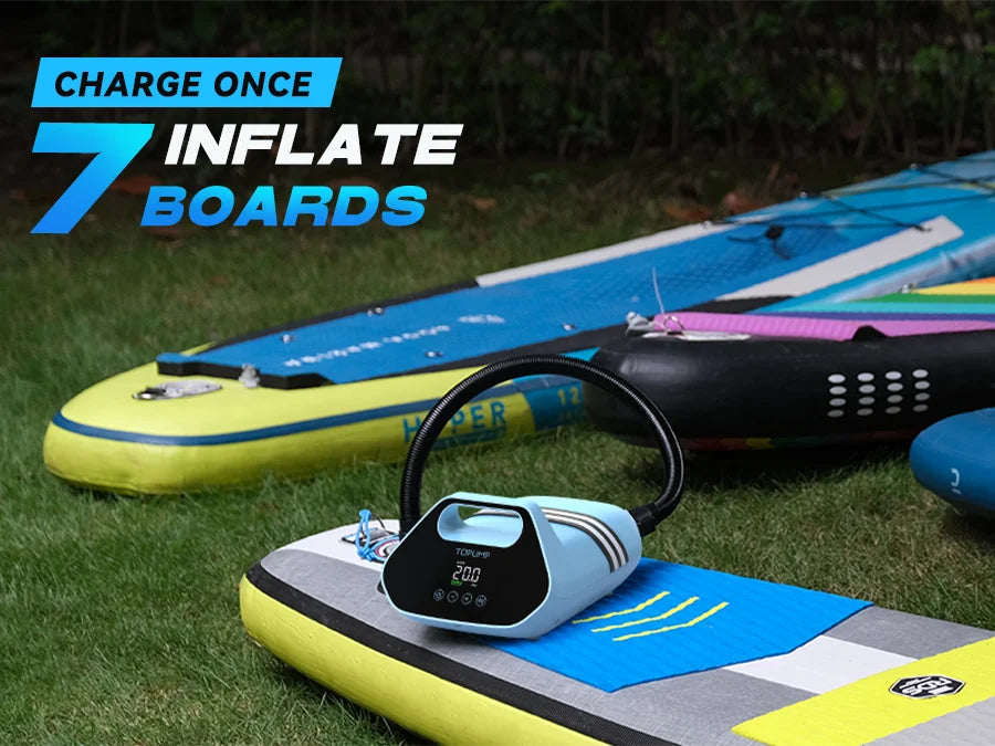 Electric 5200mAh 20PSI Inflatable SUP Pump 12V High Speed Dual Stage For Outdoor Paddle Board Airbed SUP Paddleboard Kayak Boat