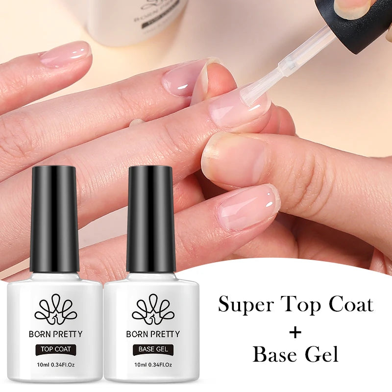 10ml Base Gel Top Coat Rubber Gel Reinforcement Gel for Nails Tools Soak Off UV LED Nail Varnish Function Gel