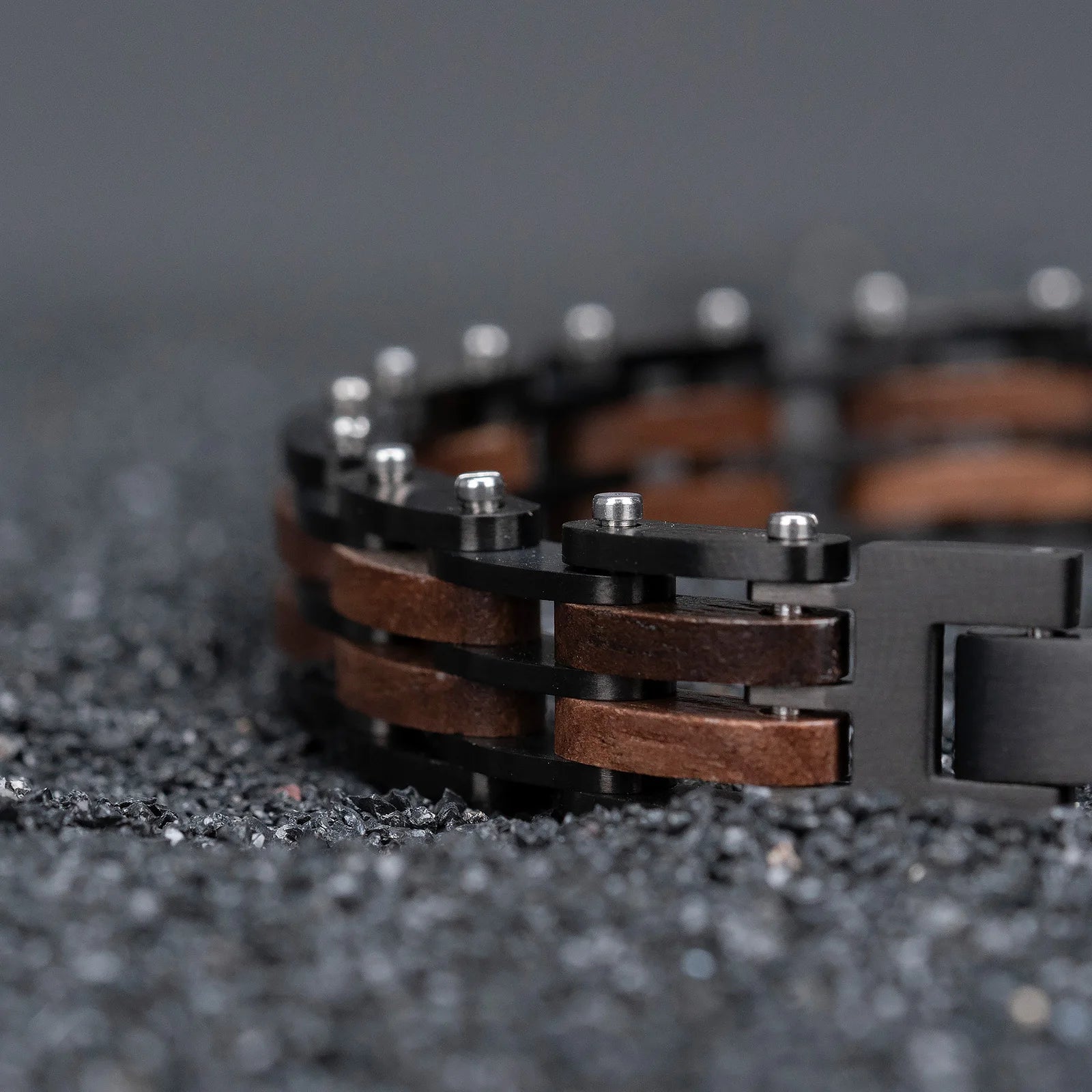 Fashion Bracelet for Metal Stainless Steel Wood Strap Jewelry Bracelets