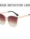 Cat Eye Sunglasses Women Luxury Oversized Fashion Glasses Vintage Pink Shades