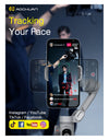 Professional Gimbal Stabilizer for Smartphone OLED Display LED Light 3-Axis for iPhone&Android