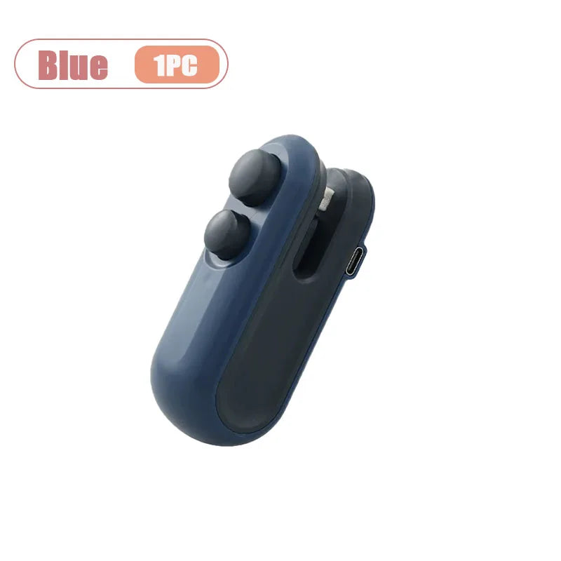 Mini USB-C Rechargeable Bag Sealer – Portable Heat Sealer for Snack & Food Packaging, Kitchen Storage Tool
