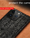 100% Genuine Crocodile Leather Phone Case For iPhone 16 15 14 Pro Max 15Pro 16 Plus Luxury Shockproof Back Cover
