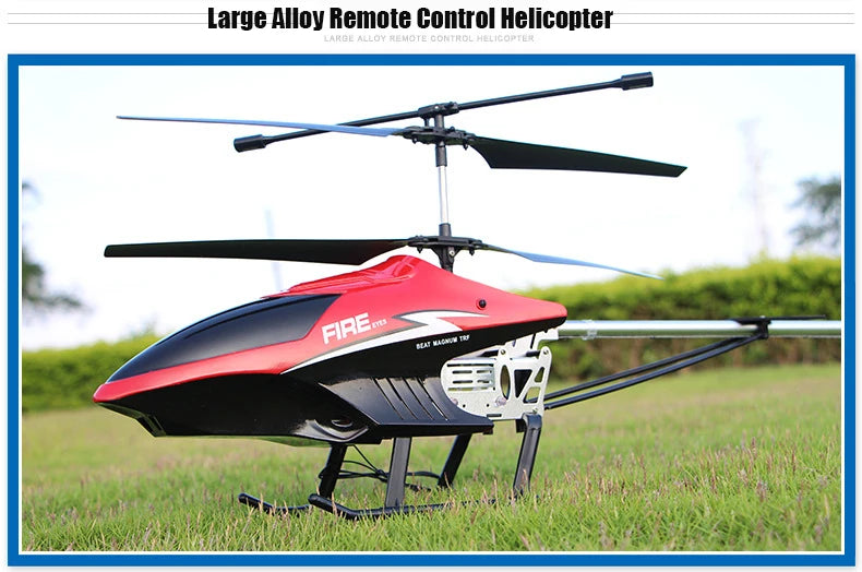 Rc Helicopter With Remote Control Extra Durable Big Plane Toy For Drone Model Outdoor 3.5CH 80cm Aircraft Large Helicopter