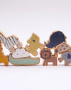 Baby Animal Threading Toys Wooden Seesaw Toys Blocks Board Games Montessori Hands-on Ability Educational Children Blocks Gifts