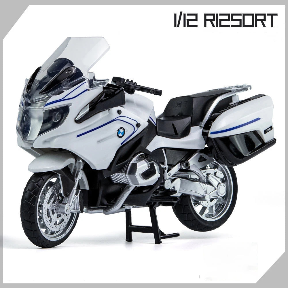1:12 BMW R1250RT-P Police Diecast Motorcycle Model Toy Replica With Sound & Light birthday gift christmas gift Collection bike