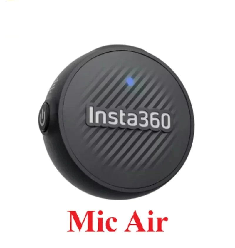 Insta360 Mic Air Wireless Microphone 48kHz Audio Recording System for X5 X4 GO Ultra and Ace Pro 2