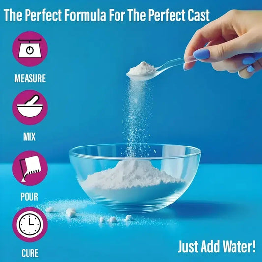 Resin Casting Powder, DIY Casting Molds , Fine White Plaster for Jewelry Casting & DIY Crafts Mixable Art Molding Compound