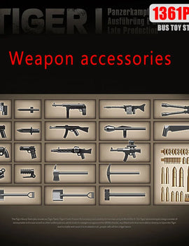 Tiger I Heavy Tank WW2 Military Tanks Army Weapons Soldiers Bricks s Building Blocks KV-2 Panther Toys  Gift 100233