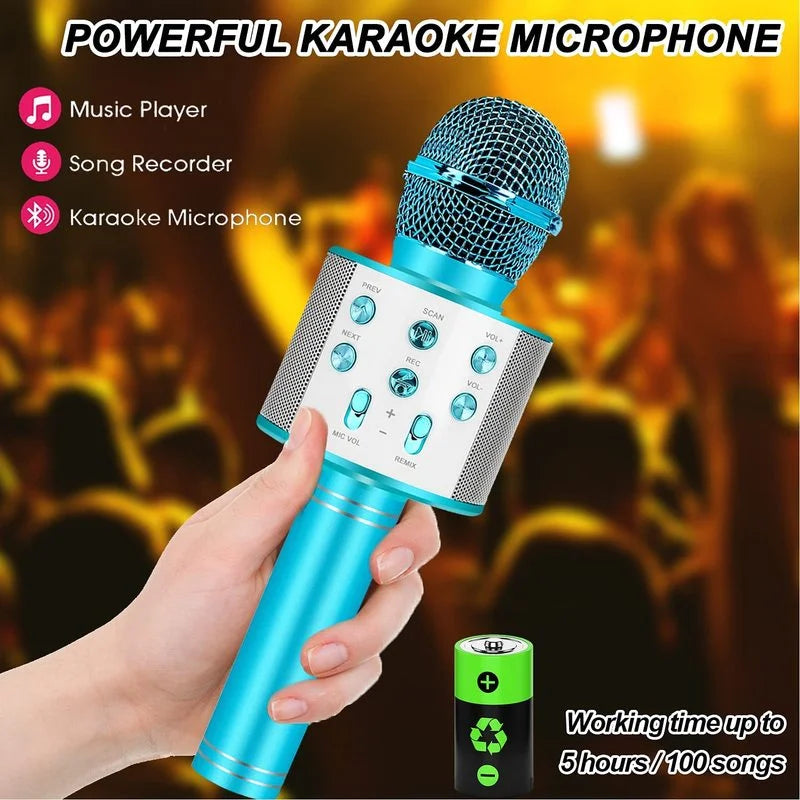 Fun Toys for 4-15 Year Old Girls, Handheld Karaoke Microphone for  Birthday Xmas Gifts for 8 9 10 11 Years Old Boys Girl