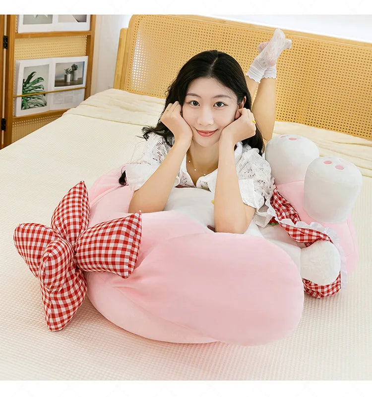 Kawaii 60cm Melody Plush Toy Sanrio Stuffed Doll Anime Soft Pillow Cute Gift Kids Birthday Xmas Plushie Stuffed Animal