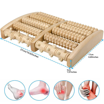 Foot Massager Roller - Plantar Fasciitis & Stress Relief, Foot Arch Pain, Muscle Aches, Soreness - Stimulates Myofascial Release