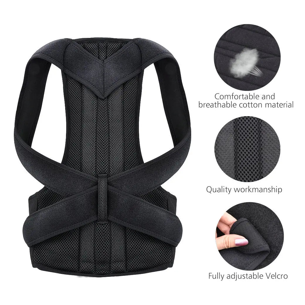 Back Waist Posture Corrector Adjustable Adult Correction Belt Waist Trainer Shoulder Lumbar Brace Spine Health Support Belt Vest