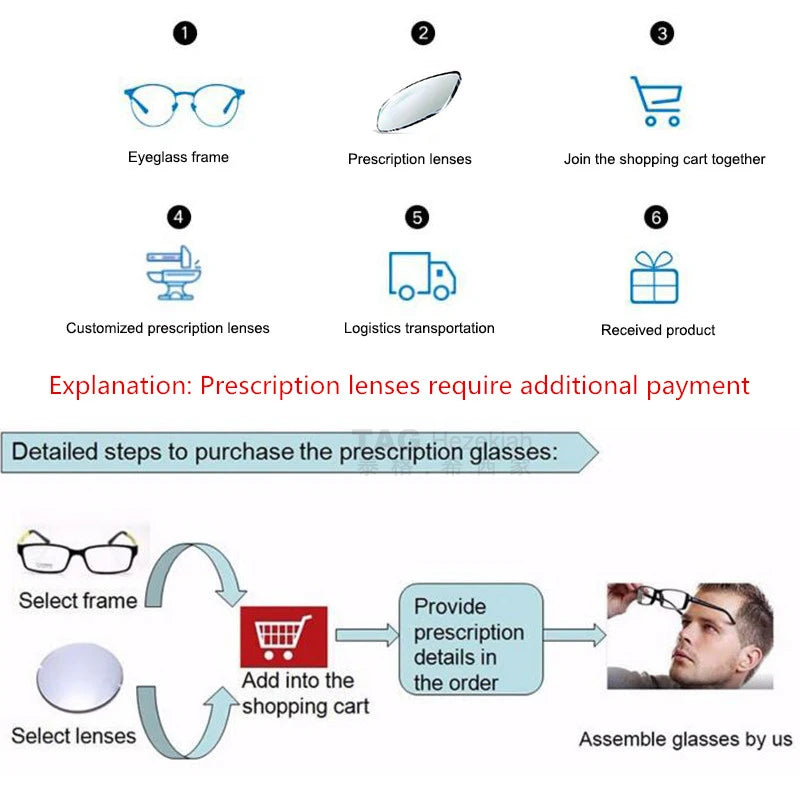 Vintage optical glasses frame Acetate myopia prescription Retro fashion spectacle frame