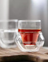 120/130ml Double-layer Glass Cup Hanging Ear Espresso Coffee Cup Anti-scalding Milk Party Brandy Wine Teacup Clear Mug