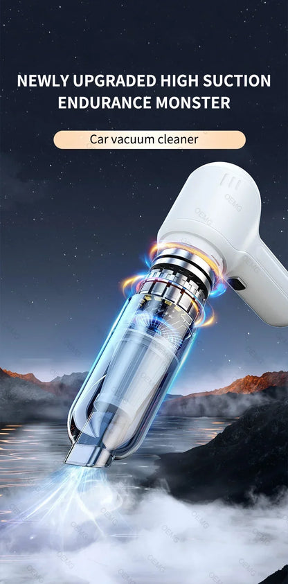 Car Vacuum Cleaner Handheld Wireless Portable Vacuum Cleaner Mini Strong Suction Car Cleaner Powerful Cleaning Machine