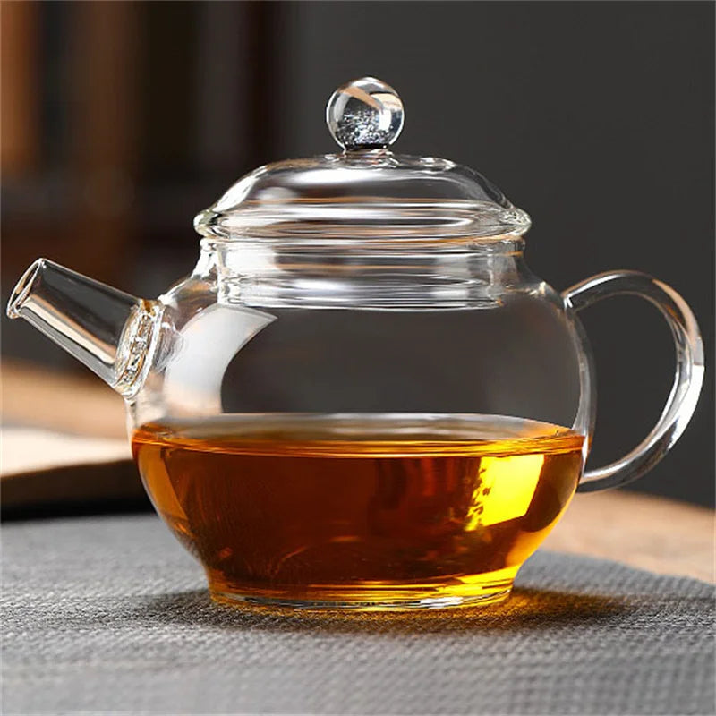 200ml High Borosilicate Mini Glass Teapot with Filter